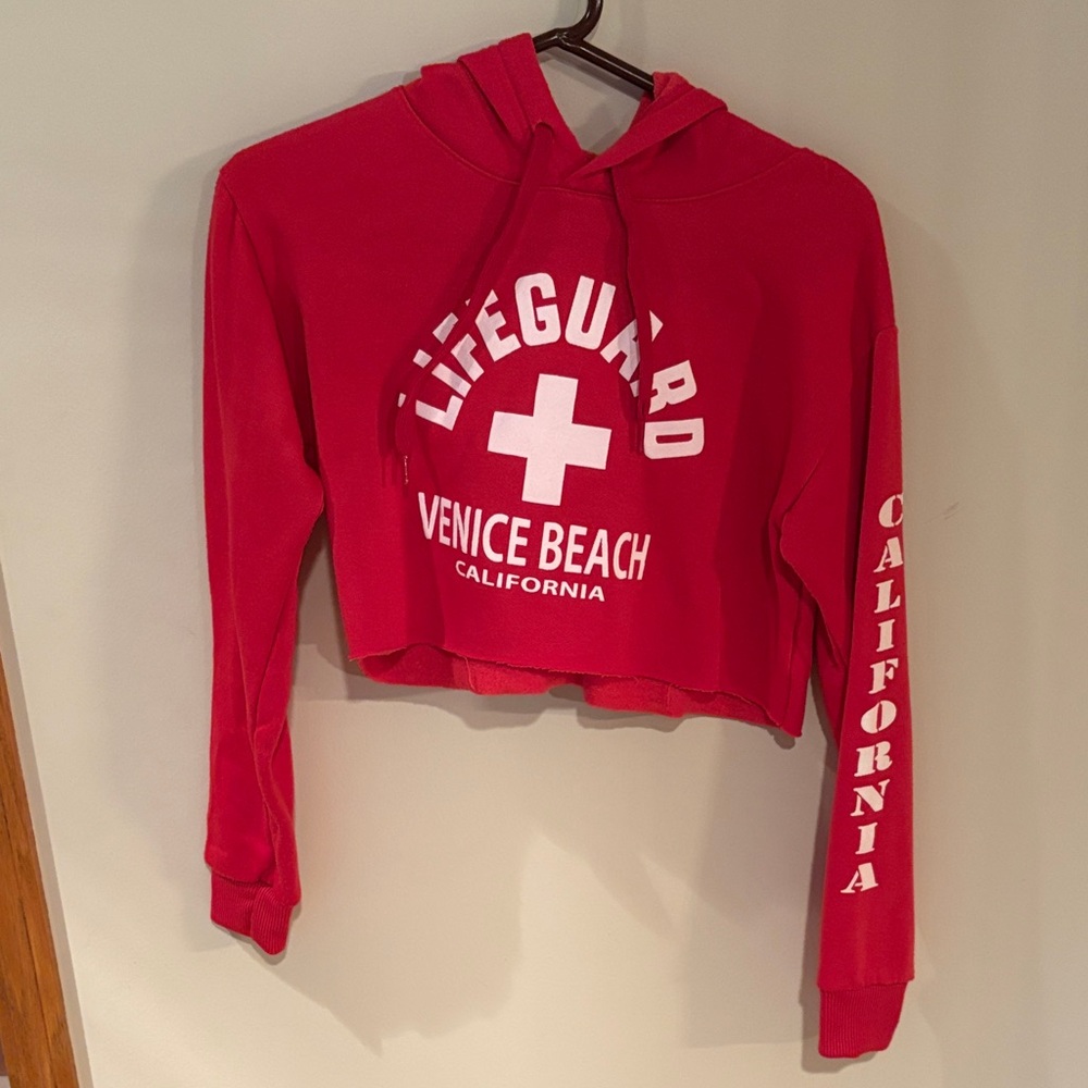 Venice Beach Lifeguard Red Hoodie